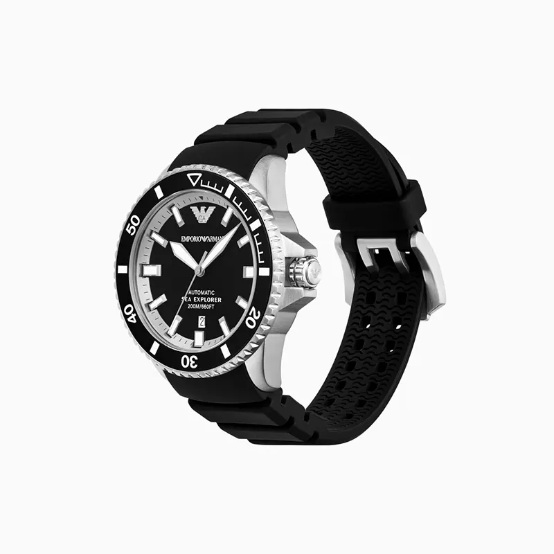 Emporio Armani Automatic Black Dial Men’s Watch- AR60078